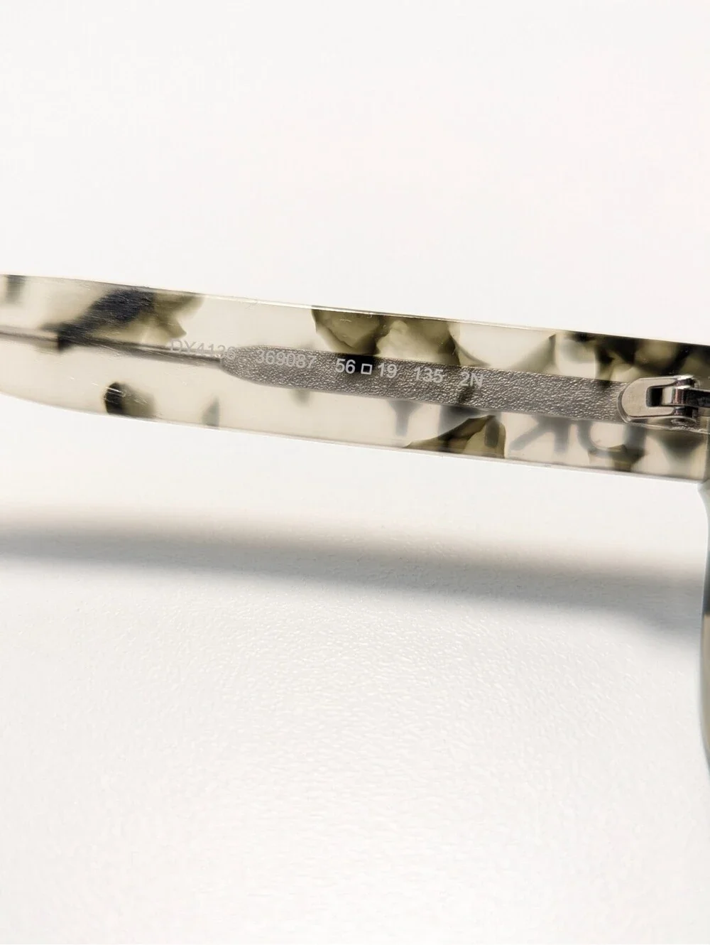 DKNY DY4136 Gray UV White Tortoise Cat Eye Women's Fashion Sunglasses 56-19-135